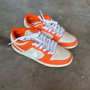 Nike Kids Sneakers in Orange and White